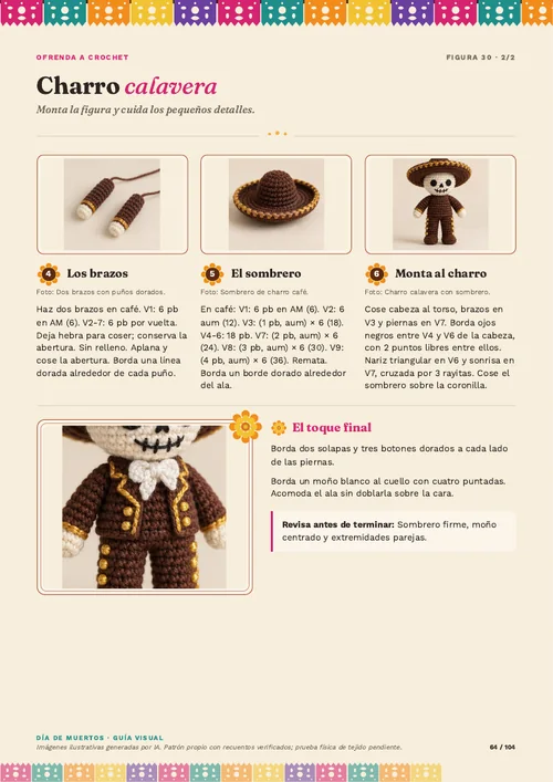 Segunda página real del libro: montaje y detalles del charro