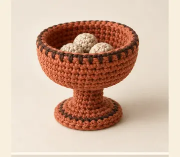Sahumerio con copal a crochet, imagen ilustrativa