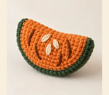 Calabaza en tacha a crochet, imagen ilustrativa