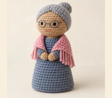 Abuelita con rebozo a crochet, imagen ilustrativa