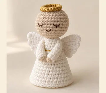 Un pequeño angelito a crochet, imagen ilustrativa