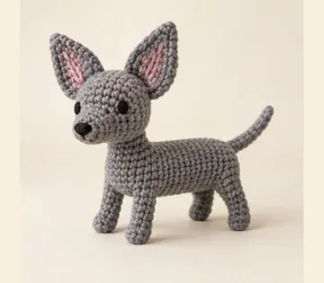Un xoloitzcuintle a crochet, imagen ilustrativa