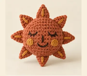 Sol de barro a crochet, imagen ilustrativa