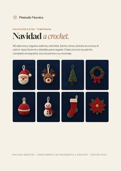 Portada de Navidad a Crochet