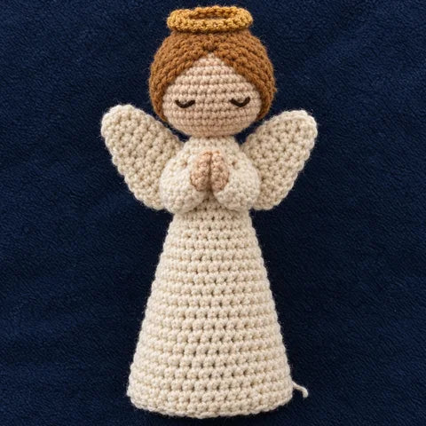 El ángel tejido a crochet