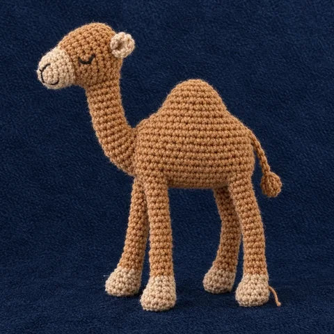 El camello tejido a crochet