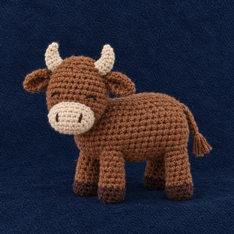 El buey tejido a crochet